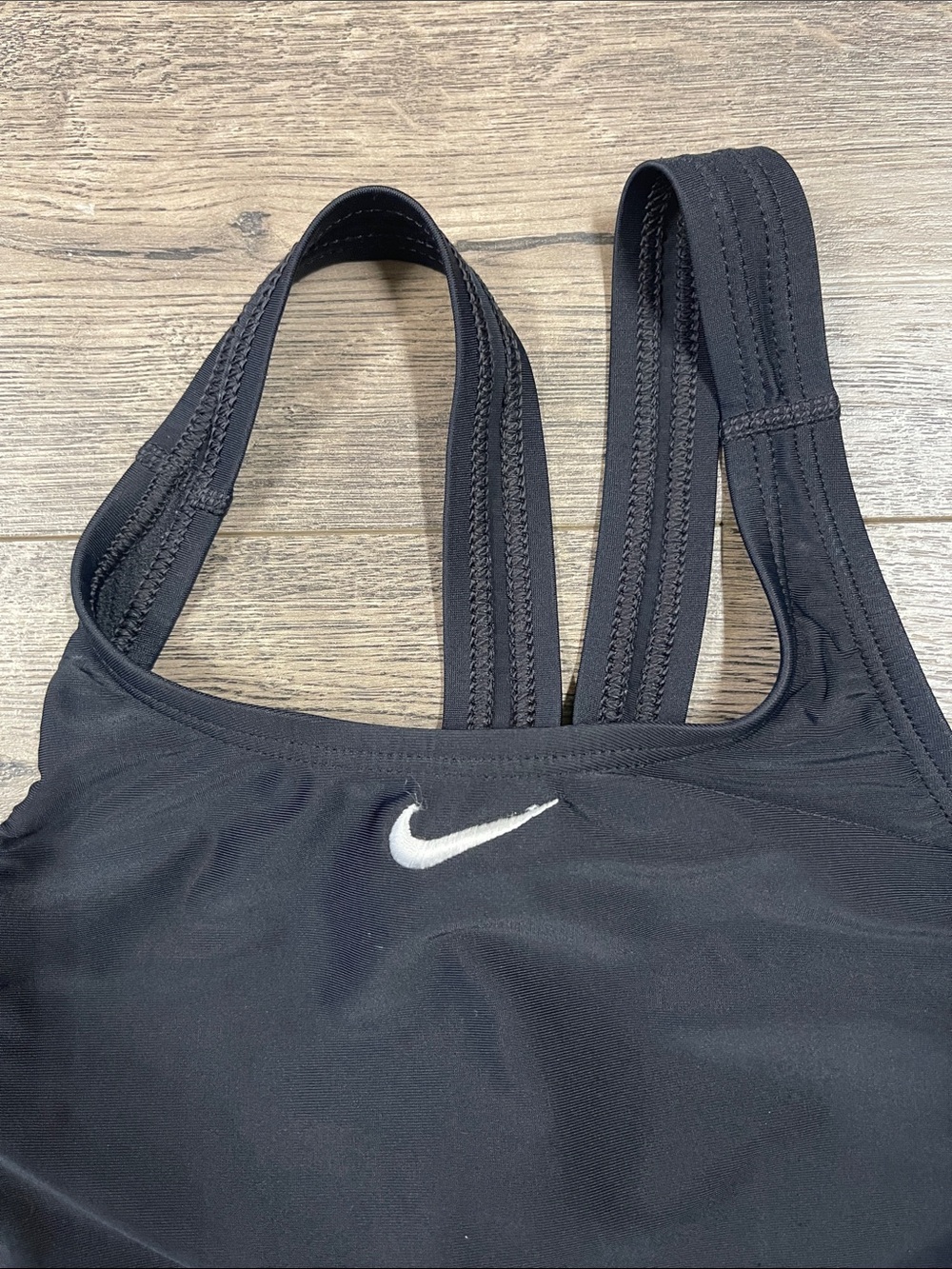 Nike Solid Black Training One-Piece Swimsuit - Picture 4 of 4